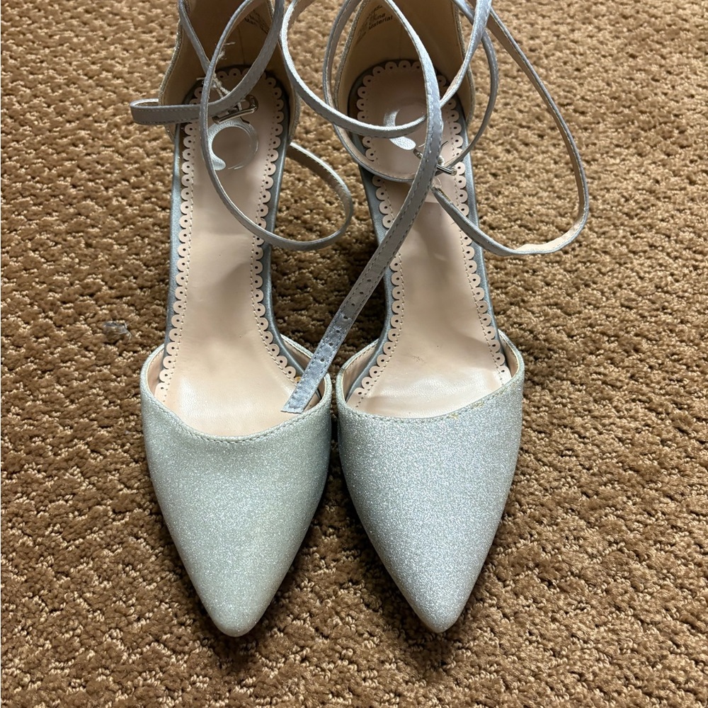 Elegant Silver Women's Shoes